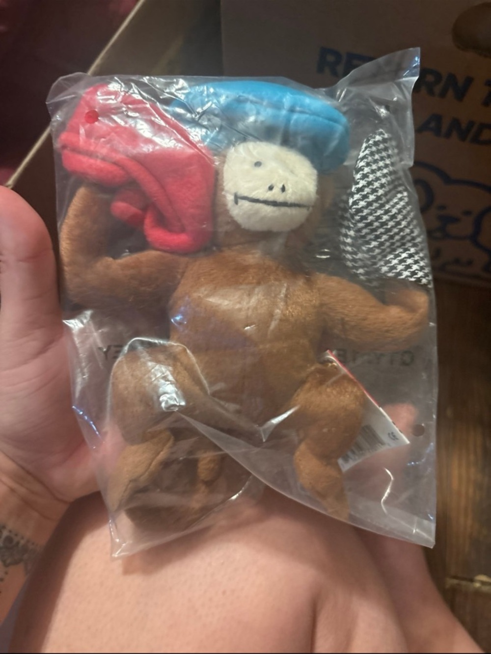 Crocodile Creek Caps For Sale Monkey Plush From Book By ESPHYR SLOBODKINA 99 NWT